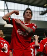 back. Det er længe siden Daniel Agger har scoret for Liverpool, men danskeren er indstillet på at spille den defensive rolle, som træneren giver ham. Arkivfoto. 