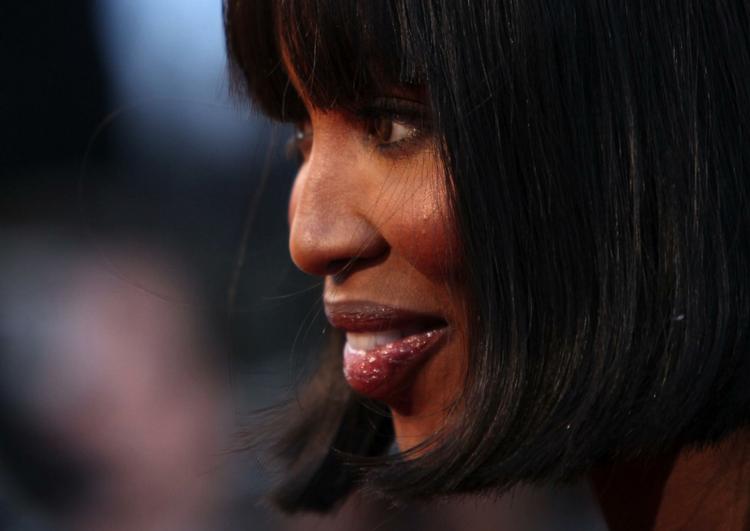 Vidne. Den 40-årige Naomi Campbell fotograferet under årets filmfestival i Cannes. Senere i dag afgiver hun forklaring i sag mod den liberiske ekspræsident Charles Taylor. 