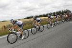 slid. Team Saxo Banks ryttere kom til at arbejde hårdt på første etape af Post Danmark Rundt. 