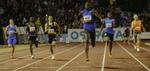 topmøde. Usain Bolt vinder et 300 meter-løb i Tjekkiet 27. maj. I morgen skal jamaicaneren løbe mod Tyson Gay på 100 meter. Arkivfoto. 