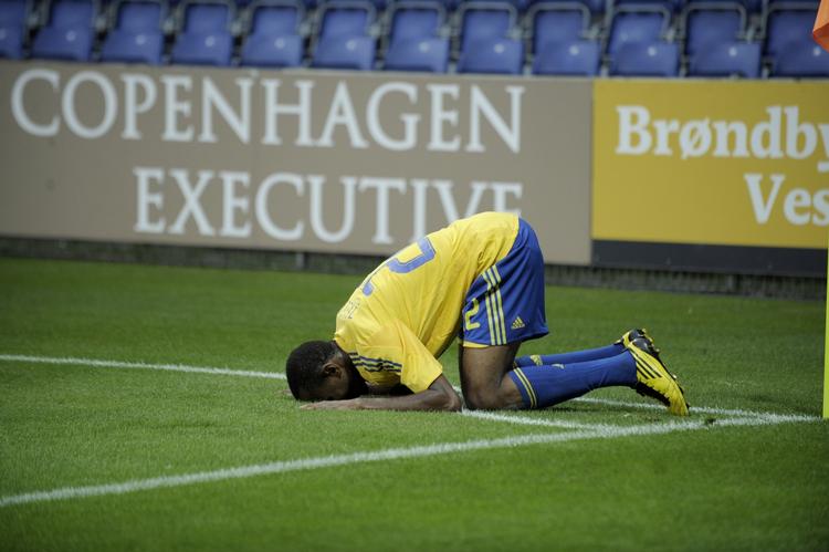 målscorer. For anden gang i denne sæson scorede Ousman Jallow for Brøndby i Europa League. 