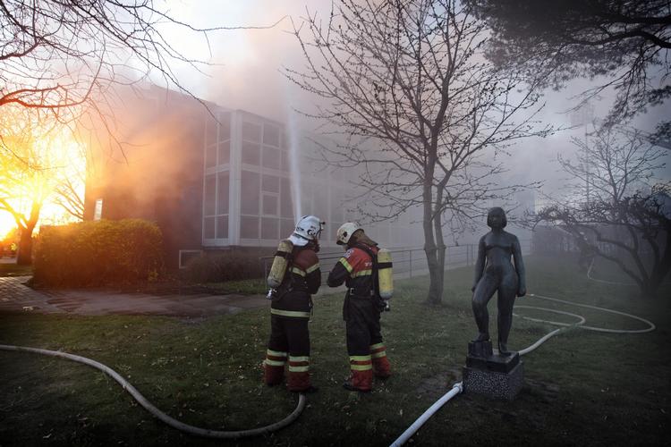 En 73-årig kvinde indebrændte ved denne brand på et plejehjem i Allerød i april 2010. 