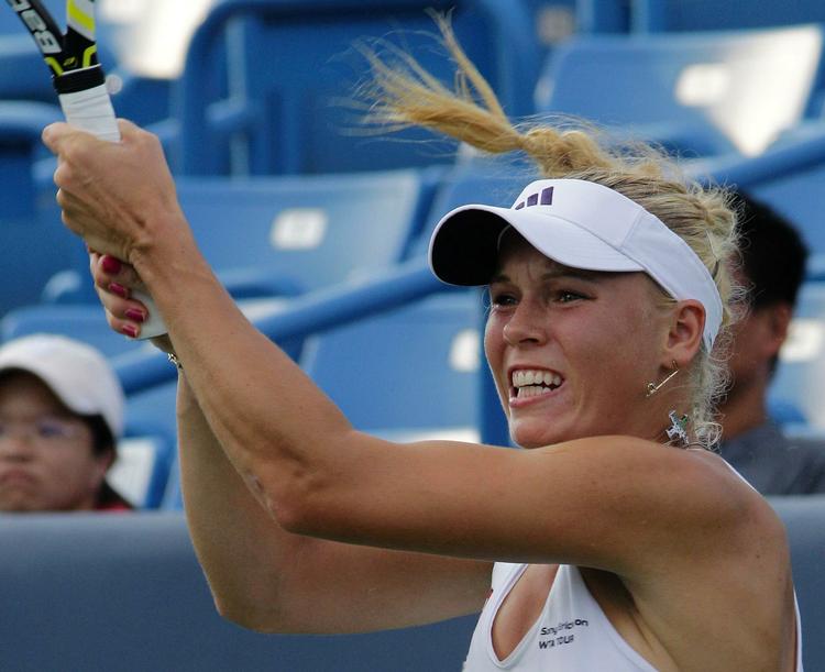 Koncentration. 51 minutters offensiv tennis sendte Caroline Wozniacki sikkert videre i Cincinnati. 