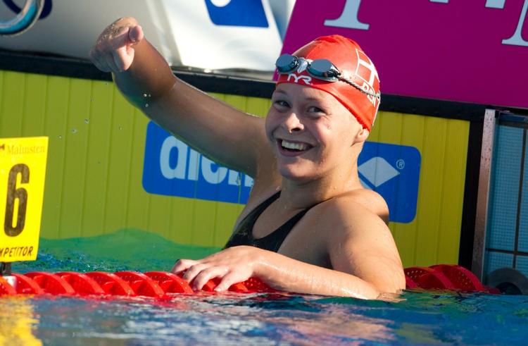 finaleklar. Det indledende heat i 1.500 meter fri var en udvidet træningstur for europamester Lotte Friis. 