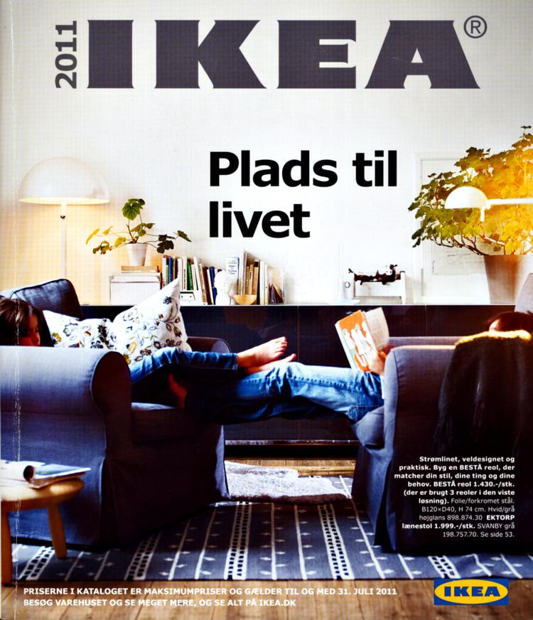 Bedaget.  Katalogforsiden ligner en forside  i Bo Bedre fra 90'erne. 