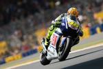 holdbytte. Valentino Rossi under træning på Le Mans 21. maj. Arkivfoto. 