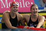 dacapo. Lige som i OL-finalen i 800 meter fri var der bronze til Lotte Friis (tv.) og guld til Rebecca Adlington, da der er i Budapest blev svømmet 400 meter fri. 