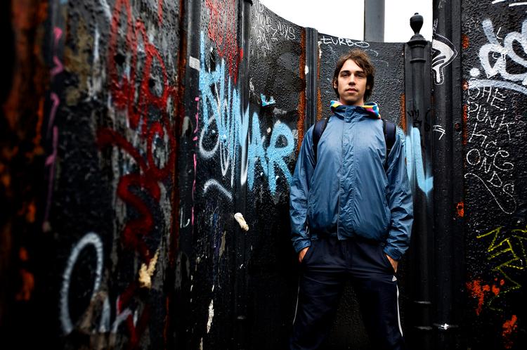 Jonas Stampes musik har ingen mening og ingen budskaber. For den tredive-årige multi-musiker handler musik mere om trance og om at Jamme med Jimi Hendrix.Foto: Jacob Erbahn 