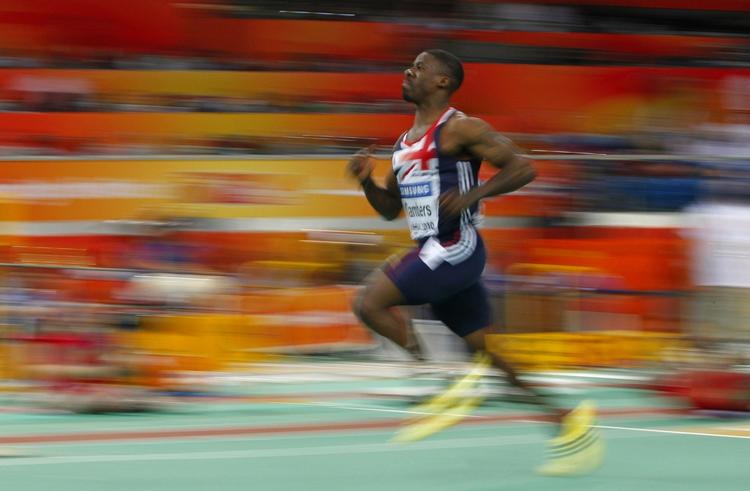 HURTIGST. Med 6,59 sekund var briten Dwain Chambers hurtigste mand i det indledende VM-heat i 60 meter. 