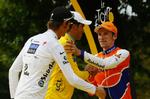 tredjeplads. Denis Mentjov blev en samlet nummer tre i Tour de France efter Alberto Contador og Andy Schleck. Arkivfoto. 