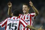 drømmedebut. Johan Voskamp er indstillet på at hjælpe Sparta Rotterdam hurtigt tilbage til den hollandske top. Otte scoringer i angriberens første kamp var en god start. Foto: sparta-rotterdam.nl 