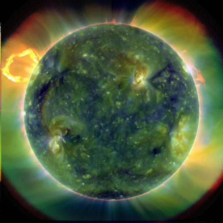 Teori. Solsystemet er måske 300.000 og 1,9 millioner år ældre end hidtil antaget. Her er solen fotograferet af Nasa. 