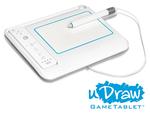 Tegn og spil - THQ udgiver til jul en tegneplade til Wii, som man både kan tegne og spille på. uDraw tegnepladen til Wii måler godt 23x18 cm, og er dermed på størrelse med en tablet-pc. Pennen har to knapper og er trykfølsom, så tegneprogrammet reagerer på, hvornår man tegner.  