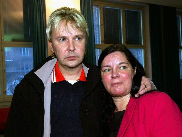 Skilsmisse. Matti Nykänen og konen Mervi, mens de stadig kunne enes. Sidste år angreb den tidligere skihopstjerne konen med en kniv. Arkivfoto. 