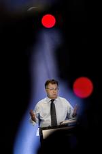 Spareplan. Finansminister Claus Hjort Frederiksen (V) præsenterede i dag regeringens finanslovsforslag. 