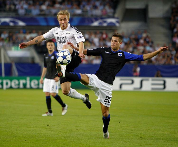 returkamp. FCK blev taget på sengen af Rosenborgs offensive storm i begyndelsen af kampen i Norge. Arkivfoto. 