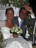 Bryllup. Prins Nikolaos sagde i aftes ja til sin Tatiana Blatnik. 