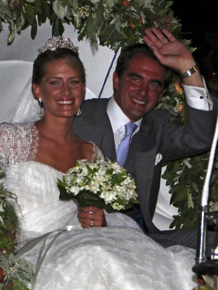Bryllup. Prins Nikolaos sagde i aftes ja til sin Tatiana Blatnik. 