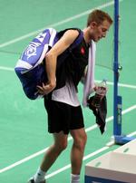 Mens Single. Peter Gade vandt over tyskeren Marc Zwiebleri 2 saet.