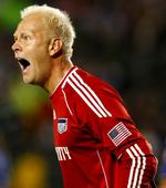 sejr. Den danske målmand Jimmy Nielsen holdt buret rent i sejren mod topholdet fra LA Galaxy. 