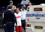 Klatreturen i Sydney endte med en arrestation af den himmelstormende franskmand. 