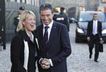 velkommen. Udenrigsminister Lene Espersen tager imod Natos generalsekretær, Anders Fogh Rasmussen. 