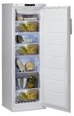 Skabet fra Whirlpool har en indfrysningskapacitet på 9,84 kg/100 liter. Det blev af Tænk kåret som Bedst i Test, da det klarer sig godt på alle testens områder. 