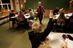 Trængsel. De danske børn skal gå i mindre klasser, mener S og SF. En ekspert er dog uenig. Arkivfoto. 