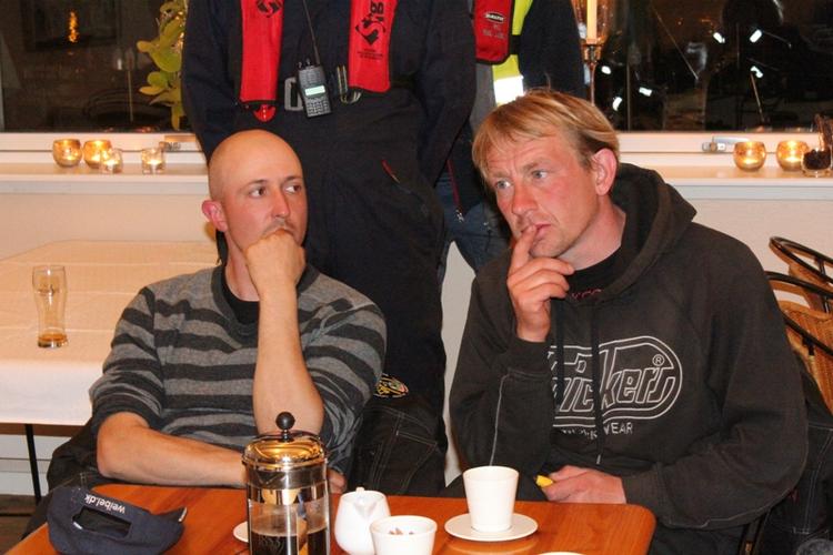 Flyvske. »Vi skal have noget op at flyve. Og det får vi«, sagde Kristian Von Bengtson (tv.) på pressemødet på Restaurant 'Jantzen's Fristelser i aftes. Makker Madsen bakker ham op. 