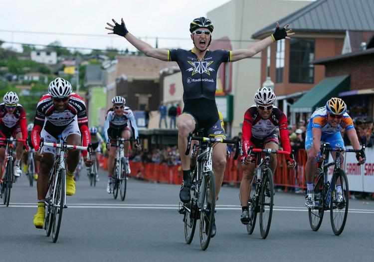 talent. Den talentfulde amerikaner Taylor Phinney har før vundet på landevejen. Arkivfoto. 