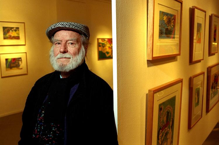 avantgarde. Corneille - her fotograferet i 1997 i Gallerihuset i København - var i 1948 var med til at stifte den europæiske og senere verdensberømte kunstnergruppe Cobra. 