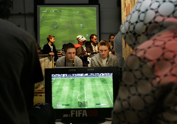 Der var masser af deltagere, da DM i FIFA blev afholdt i Pressen i 2008. 