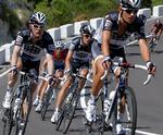 alene. Fränk Schleck - her i den luxembourgiske mestertrøje under Vuelta a Espana før lillebror Andy blev smidt ud - klarede sig fint i tirsdagens etape. 