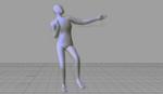 Dansetræning. Computeranimationen viser en sammenblanding af de stilarter, der appelerede mest til kvindepanelet. Fyren her bruger faktisk armene en del, men det er tilsyneladen ikke nødvendigt. Det vigtige er, hvordan man ryster selve kroppen. Hvis man altså tror på de engelske forskningsresultater. 