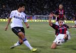kontraktdisputs. Inter og Bologna afviklede deres indbyrdes opgør 30. august. Om to uger kan der blive tomme tribuner og strejkende spillere i Serie A. Arkivfoto. 