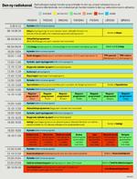 På billedet ses et uddrag af den nye radiokanals program. 