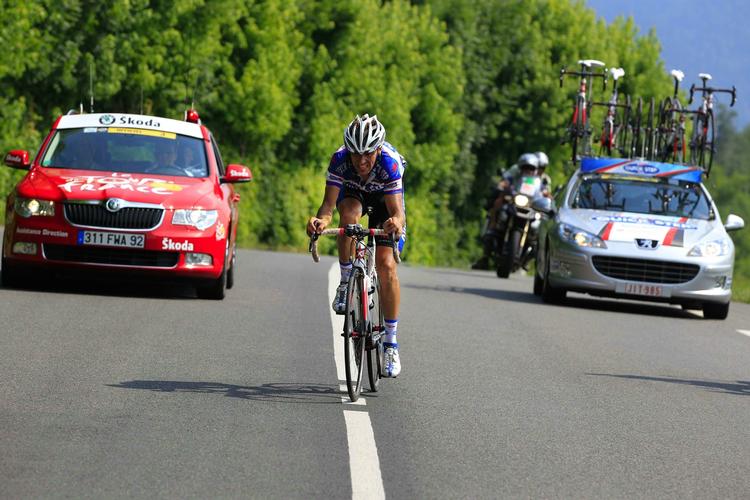 etapevinder. Uden chancer i klassementet kørte Carlos Barredo sig til dagens etapesejr i Vuelta a Espana. Arkivfoto. 