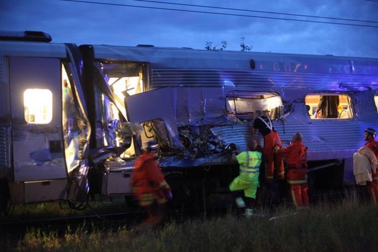 SAMMENSTØD. Et hold fra Hørsholm Basketballklub var med toget, der skulle være ankommet til København 22.41. 