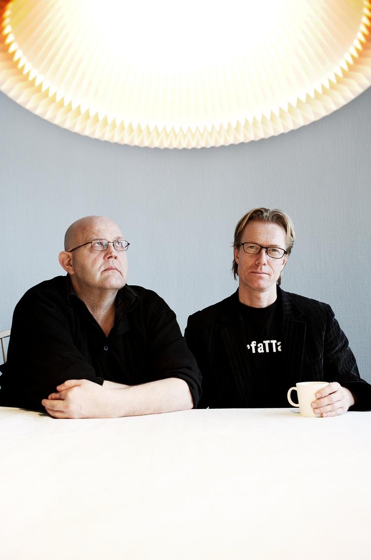 forfatterduo. Börge Hellström og Anders Roslund. Arkivfoto: Kåre Viemose. 