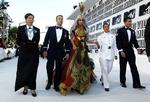 Aktivistisk. Lady Gaga ankommer til MTV-prisfest med fire medlemmer af organisationen SLDN, der alle har oplevet at blive fyret fra militæret, fordi de ikke var diskrete nok om deres homoseksualitet. Arkivfoto. 