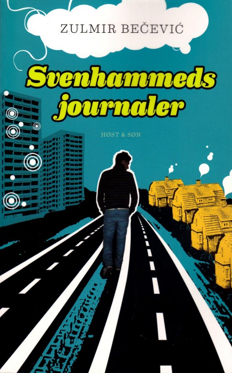 Ramt. Zulmir Becevic taler tidens (drenge)sprog i 'Svenhammeds journaler'. Illustration: Marck Fink/ Sisterbrandt 