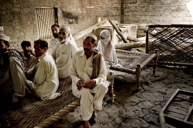 Ofre. Titusindvis af mennesker er blevet hjemløse på grund af oversvømmelserne i Pakistan. 