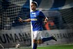 mål. Emil Larsen fejrer målet til 2-0 i kampen mod FC Nordsjælland. 
