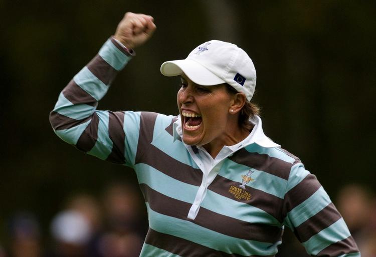 sæsonstart. Iben Tinning ses efter sejr i Solheim Cup i 2007. Danskeren skal være med i 25 turneringer i år. Arkivfoto. 