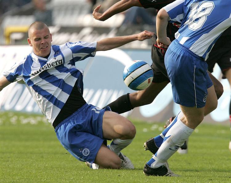 Esben Hansen var torsdag med til at vinde 4-0 over Dinamo Minsk. Det blev hans sidste kamp for OB i denne omgang. 