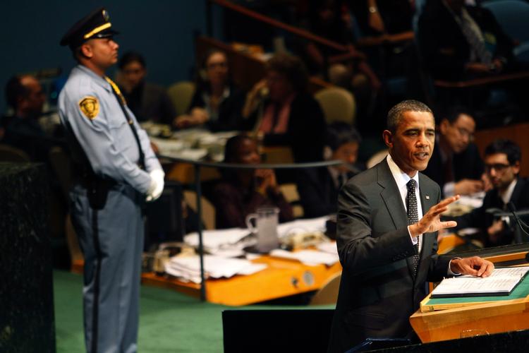 Travlhed. I går talte Barack Obama til FN's fattigdomstopmøde. I dag gælder det situationen i Mellemøsten. 
