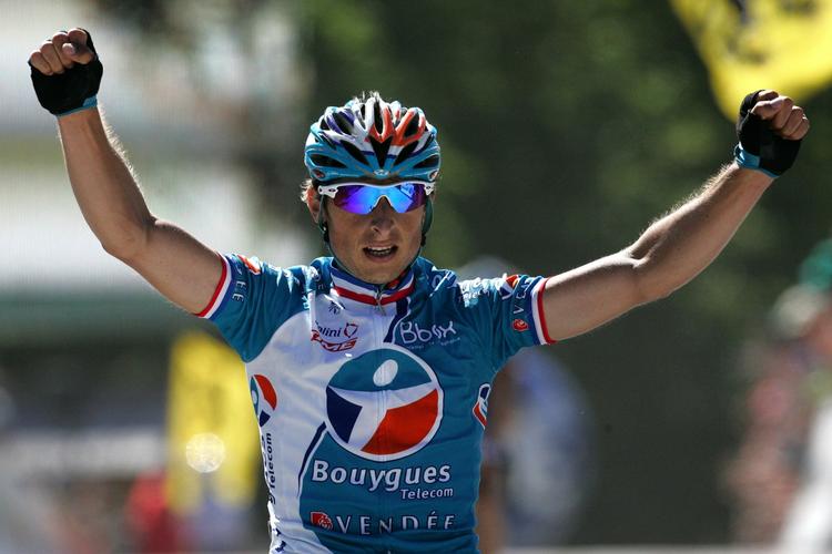 lukning? Pierrick Fedrigo fra det truede Bbox Bouygues-hold vinder 6. etape af Dauphine Libere i juni sidste år. Arkivfoto. 