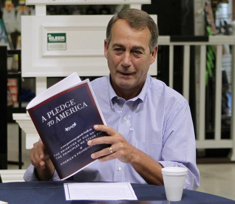 Valgkamp. John Boehner fra Ohio er republikanernes leder i Repræsentanternes Hus og klar til at tage kampen op med Obama, hvis han får flertal i Kongressen. 