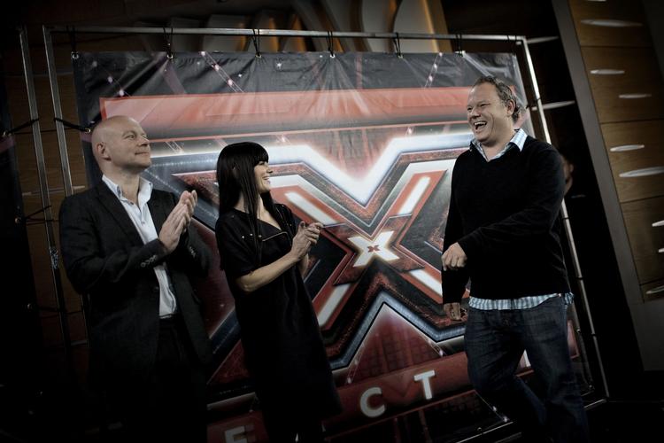 Dommerholdet. Thomas Blachman, Pernille Rosendahl og Mich Hedin er dommerne i fjerde sæson af 'X Factor'. 