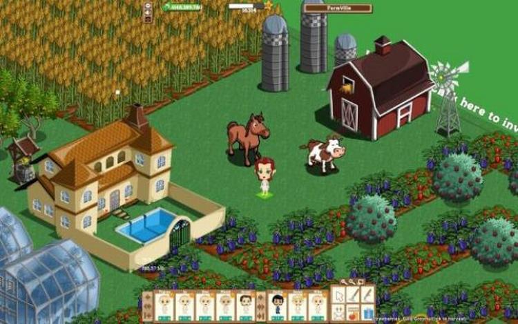 Det amerikanske Facebook-spil Farmville er verdens største online-spil målet i antal brugere. 10 procent af den samlede mændge internetbrugere har på et tidspunkt prøvet et spil fra Farmvilles skabere - amerikanske Zynga. 
